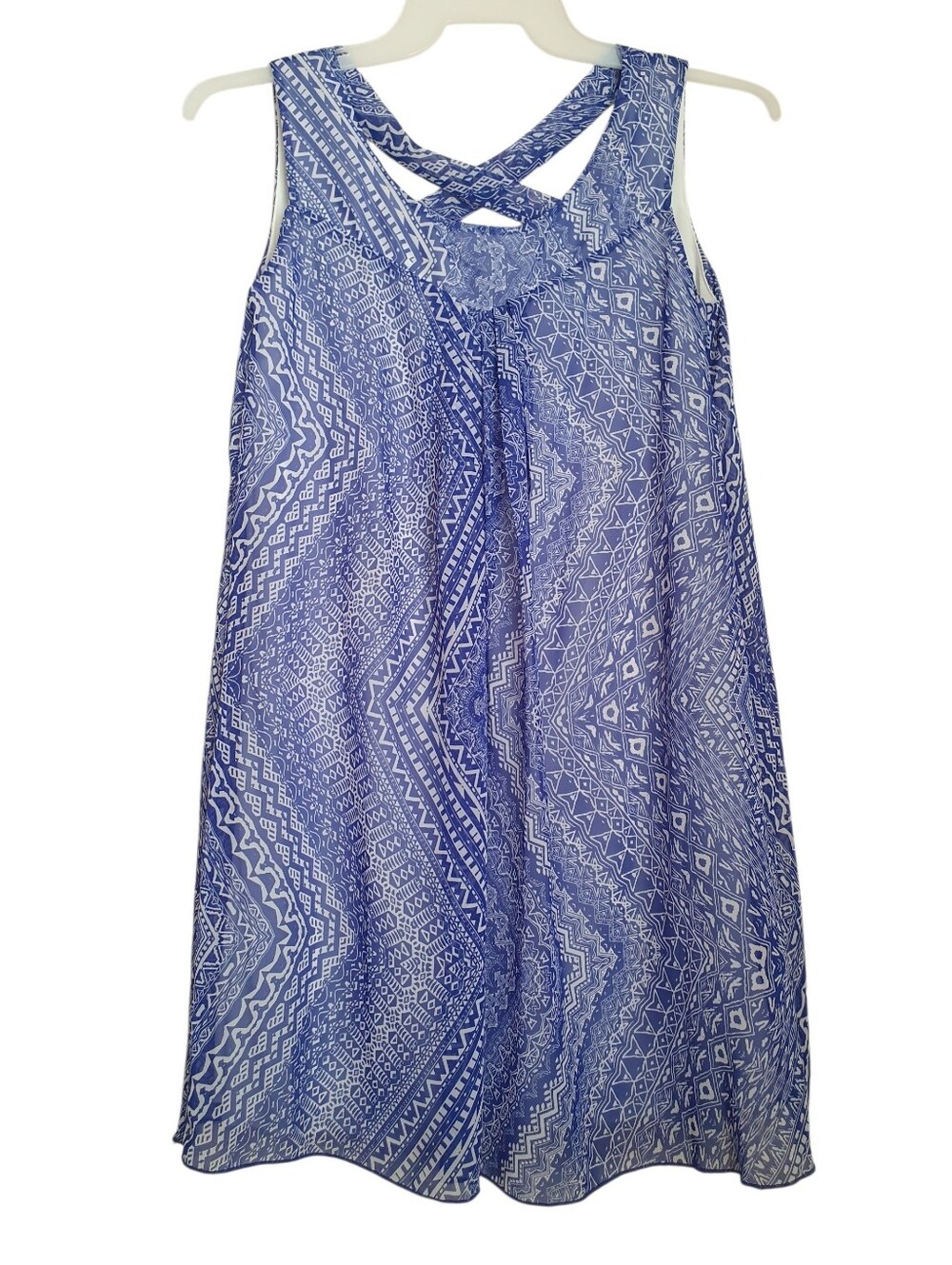 Enfocus Studio Women's Blue & White Dress Size 4